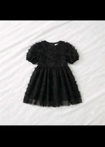 Black Lace Party Dress for Girls