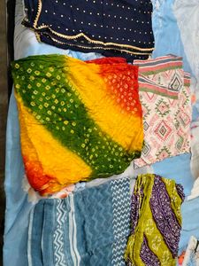elegant set of 5 dupattas