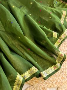 100% Pure Silk Chanderi Banarasi