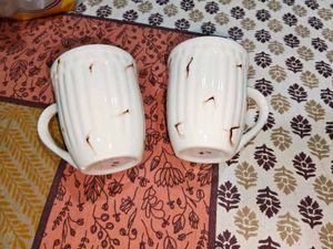 Rustic Ceramic Coffee Mugs (Set of 2)