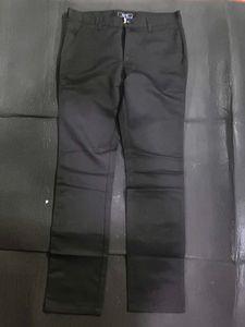 Black Slim Fit Casual Pants