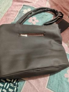 Striped Color Block Tote Bag