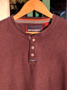 Superdry Long Sleeve Henley Shirt