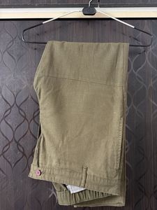 Olive Green Casual Pants