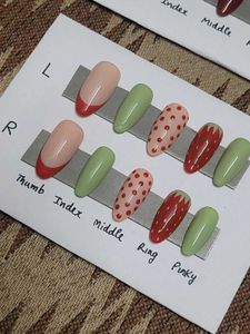 Strawberry Press-On Nails