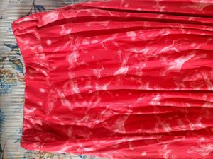 Vibrant Red Skirt