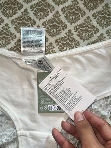 H&amp;M White Lace Trim Briefs