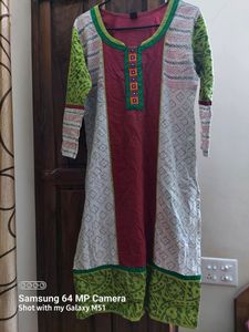 Multicolored Cotton Kurti