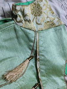 Beautiful Silk Blouse with Tassels