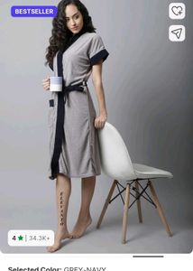 Comfy Grey Bath Robe