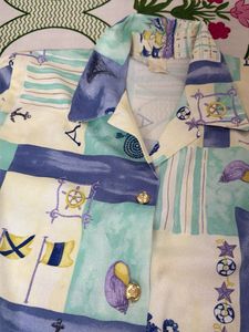 Men's Nautical Print Casual Shirt