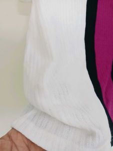 Color Block Cutout T-Shirt