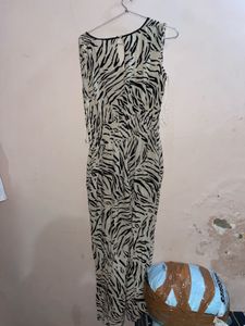 Stylish Zebra Print Maxi jumpsuit