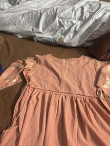 Elegant Peach Floral Print jumpsuit