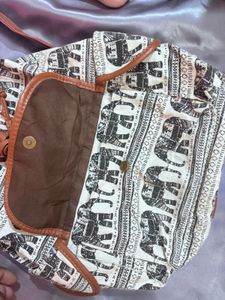 Boho Elephant Print Backpack