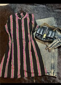 Stylish Striped Ethnic Kurta