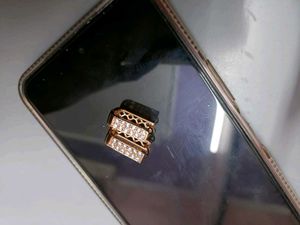 Rose Gold Diamond Hoop Earrings