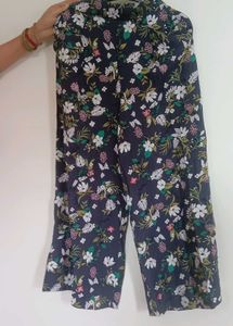 Floral Wide Leg Pants