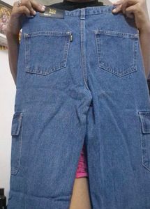 cargo blue jeans