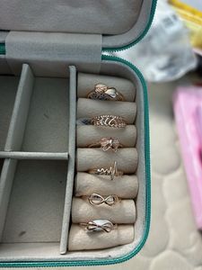 Cute Rose Gold Ring Set