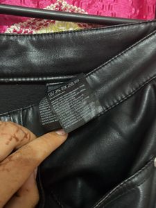 H&amp;M Black Faux Leather Pants