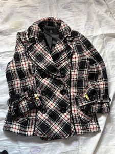 Chic Plaid Double-Breasted Jacket