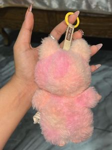 Cute Pink Fluffy Plush Toy labubu