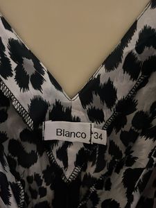 Zebra Print Wrap Top