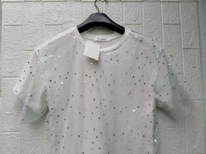 New with tag Sparkly Star Sheer Top