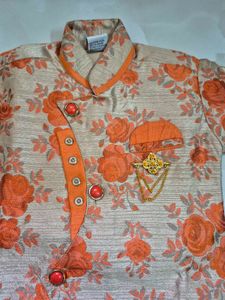 Boys Floral Ethnic Kurta