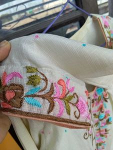 Kota Embroidered Kurta