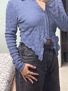Zudio Blue Textured Top