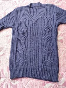 Stylish Purple Knit Sweater