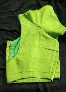 Perrot Green Half Sleeves Blouse