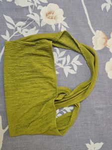 Green Textured Dupatta Scarf