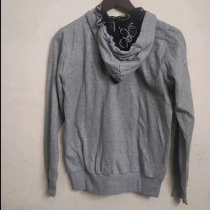 Gray Zip-Up Hoodie