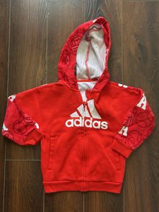 Adidas Red Zip Hoodie First copy
