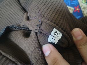 Brown Corduroy Cargo Pants