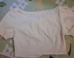 Cute Cream Puff Sleeve Blouse