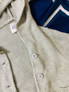 GAP Kids Bear Hoodie Cardigan