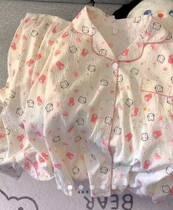 3 PCs Kitty Print Lounge Set