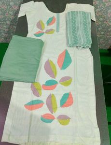 Elegent Leaf design Kurta Set 🌸