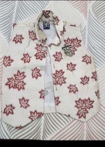 Elegant White Embellished Nehru Jacket