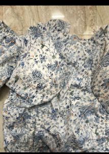 Floral Print Off-Shoulder Top