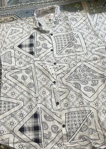 Black &amp; White Printed Shirts Combo