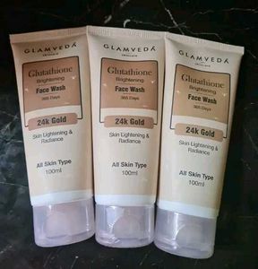 Set Of 3 Glamveda Facewashes