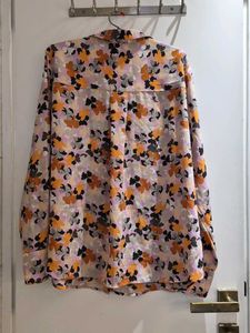 M&amp;S Floral Print Long Sleeve Shirt