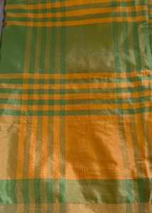Elegant Checkered Silk Saree
