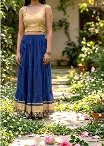 Navy Blue Ethnic Skirt 🤗