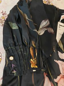 New Elegant Floral Print Midi Dress